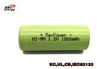 ULのセリウムKCの証明の耐久NIMHの充電電池4/5A1800mAh 1.2V