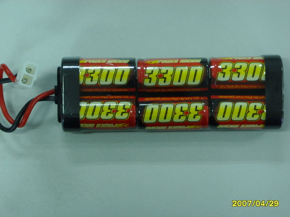 R/C 車 NIMH の充電電池 SC3300mAh 7.2V のリチウム電池のパック
