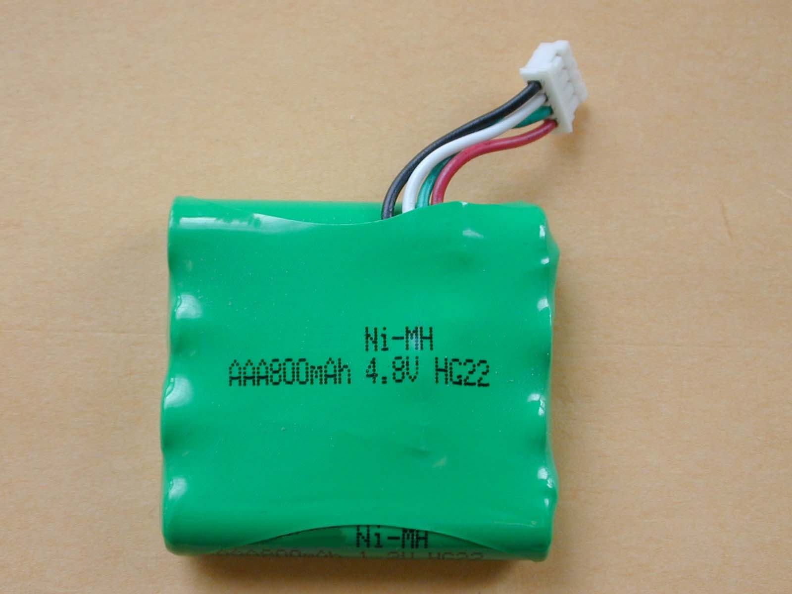 携帯無線電話の Nimh 電池は 4.8V の AA2300 800mAh 電池を詰めます