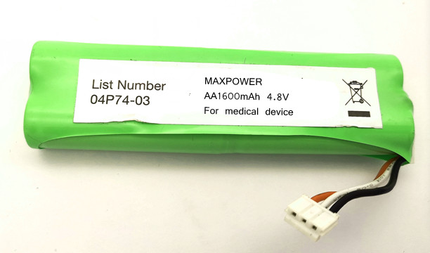 UL IEC/EN61951の証明の医療機器のためのNIMH AA1600mAh 4.8V電池のパック3Cの排出