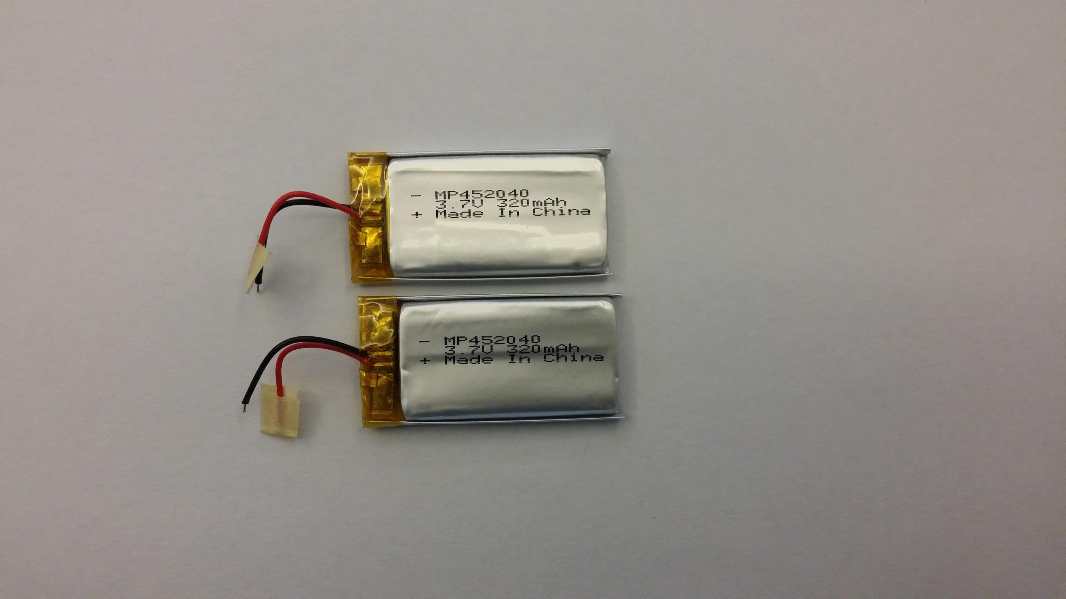 IEC62133 3.7V のリチウム ポリマー電池 452040 320mAh のビデオ レコーダー UN38.3