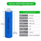 14500再充電可能なリチウムLifepo4電池の李の鉄の隣酸塩電池3.2V 600mAh