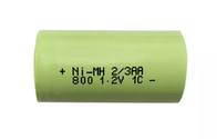 2/3 AA 1.2V 800mAh NIMHの充電電池は長くサイクル寿命を