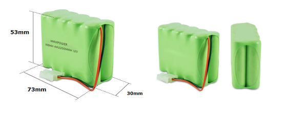 AA NIMH バッテリー パック 12V AA2000mAh 12V 2200mAh 非常用電源