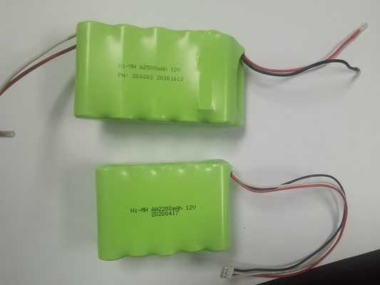 AA NIMH バッテリー パック 12V AA2000mAh 12V 2200mAh 非常用電源