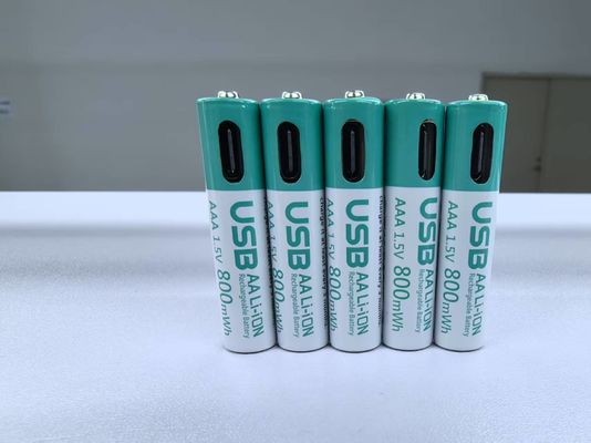 1.5V AAA 180mA 660mWh リチウムイオン充電池