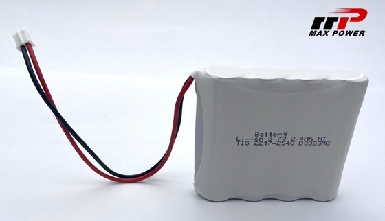 3.7V 2400mAh 14500 リチウムイオンバッテリーパック GPS 広温度範囲 -40℃～80℃ 用