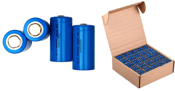 16340 3.7V 800mAh 950mAh 1000mAh リチウムイオン電池 CR123A 懐中電灯 ファン 円筒形リチウムイオン電池