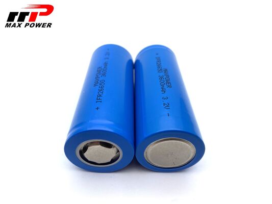 26650 3600mAh 3.2V Lithium LiFePO4 Battery 2000 Times Long Cycle Life