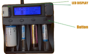 スマートなリチウム電池の充電器USB LCDの充電器12V 2A
