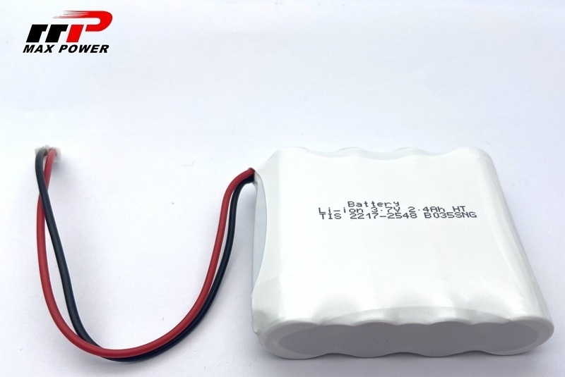 3.7V 2400mAh 14500 リチウムイオンバッテリーパック GPS 広温度範囲 -40℃～80℃ 用