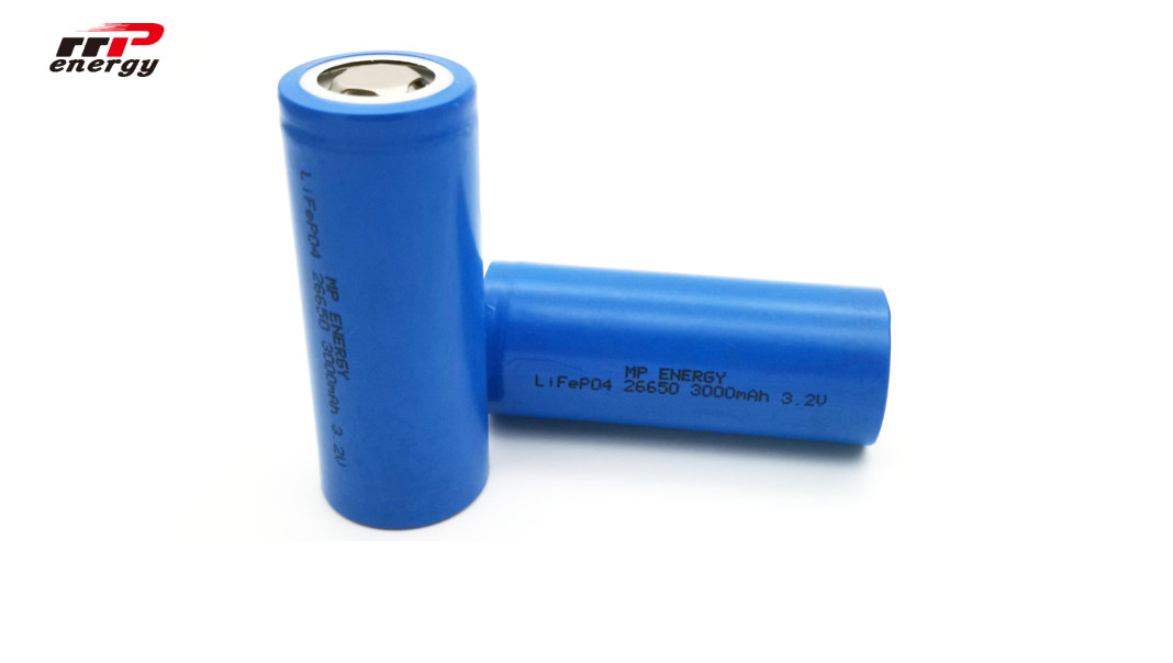 26650 3000mAhリチウムLiFePo4電池3.2V 25000は高い排出率を循環させます