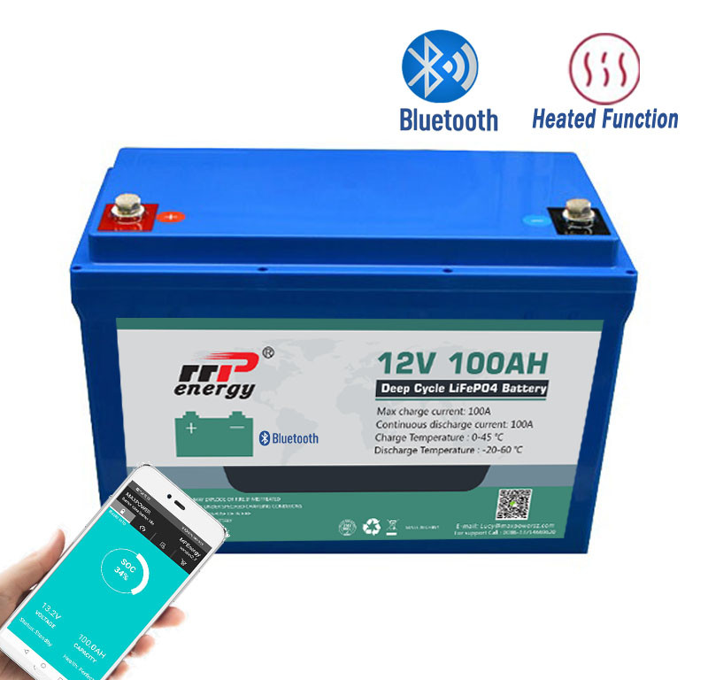 Bluetooth CC-CV 12V 100Ah Lifepo4のリチウム電池BMS