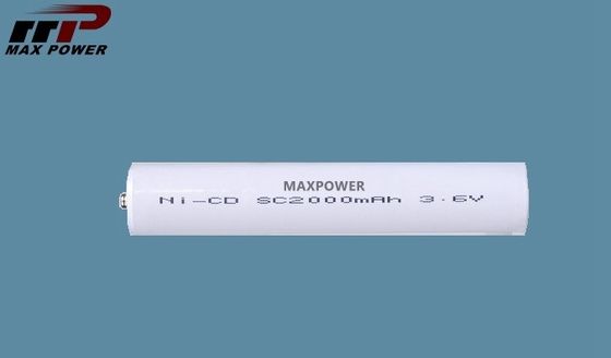 3.6V 再充電可能な懐中電灯の電池、SC2000mAh NiCd 電池