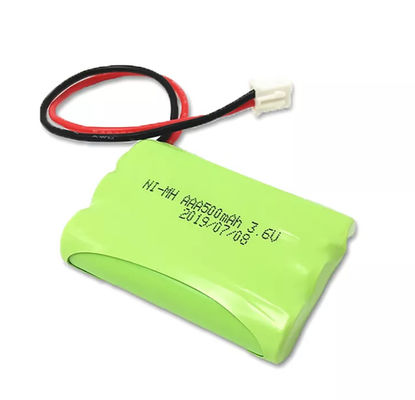 3.6V AAA 500mAh Nimh電池のパック再充電可能なT箱車は取付けた
