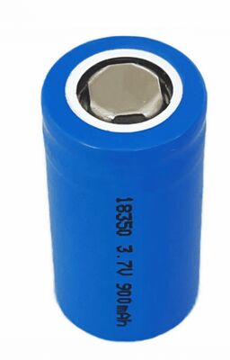 グレードA INR18350 リチウムイオン電池 3.7V 900mAh 高容量充電電池