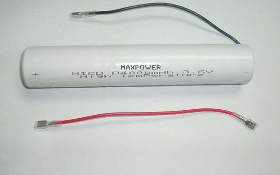 4000mAh NICAD の充電電池 3.6Volt 高温 IEC61951-1/2