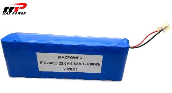 8S2P 26650 LiFePO4 バッテリーパック 25.6V 6.8Ah 産業用ロボットのための高電力エネルギーソリューション