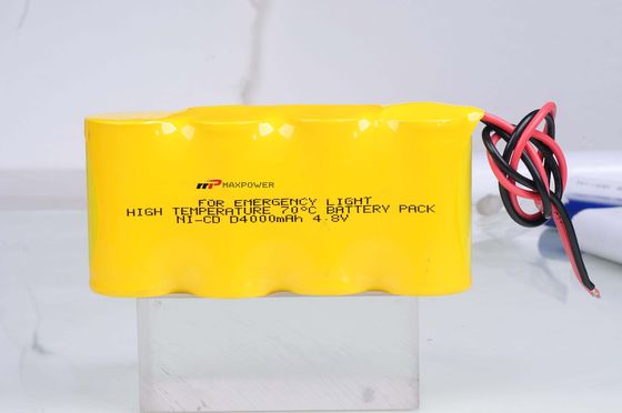 緊急時の照明のための高い充満 4000mAh 4.8V NICD 充電電池