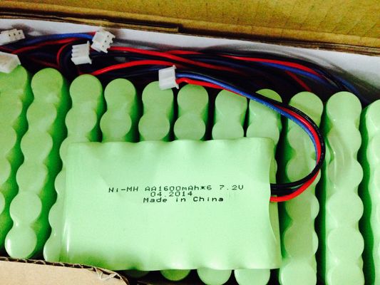 1600mAh 7.2V AA NIMH の充電電池、カメラのリチウム電池 OEM