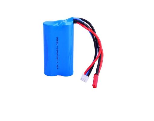 Aeromodel/電気おもちゃのための7.4V 18650 1500mAhリチウム イオン充電電池15Cの排出率