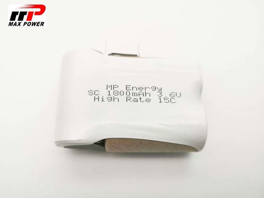動力工具のNicd電池細胞3.6V SC1800mAhの高い排出率15CのCB IEC MSDS