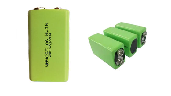 250mAh 300mAh 9V Nimhの充電電池IEC62133